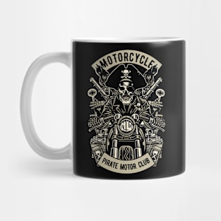 Pirate Motorcycle Club, Vintage Retro Classic Mug